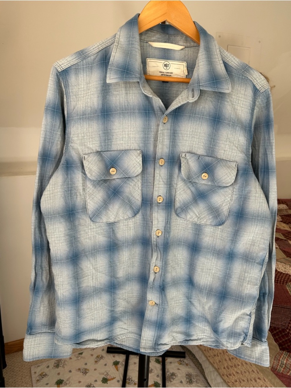 Rogue Territory Field Shirt Plaid Flannel Button Down
